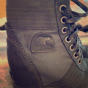 Sorel Waterproof Leather Wedge Boot